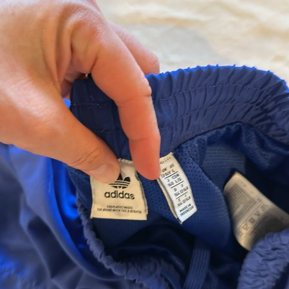 adidas Originals Adicolor 3-Stripes Kids boys lined Swim Shorts trunks large EUC